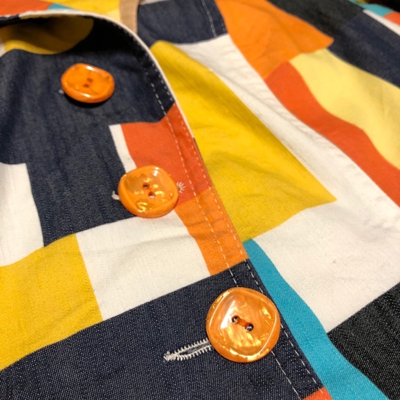 Geometric Print Blazer and Skirt Set Size M - Picture 14 of 14